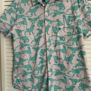 Iguana button up shirt! Large